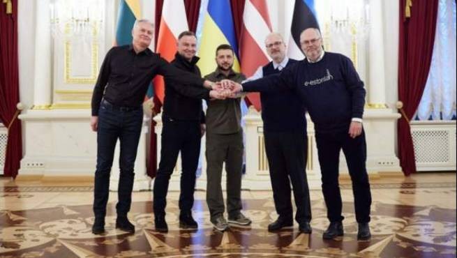 Визит четырех президентов европейских стран в Киев