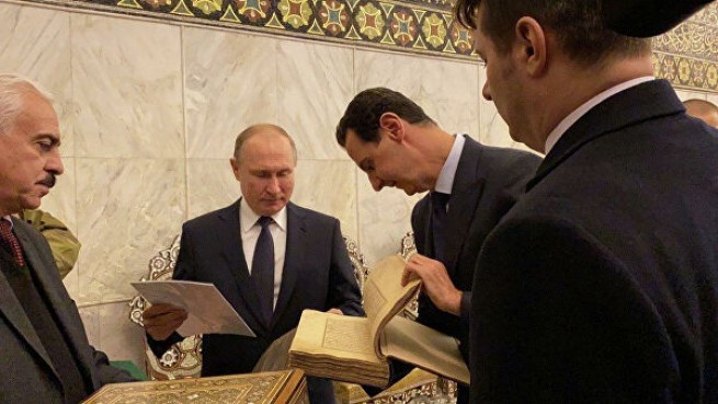 Путин и Асад посетили греческую православную церковь и мечеть в Дамаске