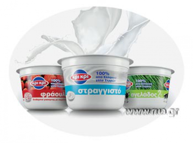 Греческий йогурт Кри Кри на прилавках супермаркетов Великобритании