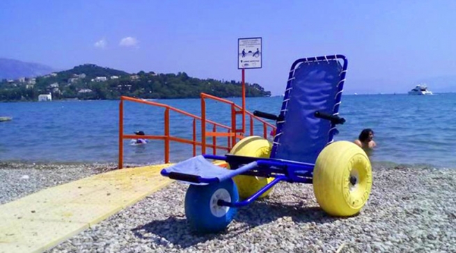 Все пляжи Корфу будут доступны для инвалидов