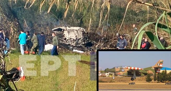 Учебно-тренировочный самолет T-2E Βuckeye потерпел крушение в Каламате (видео)
