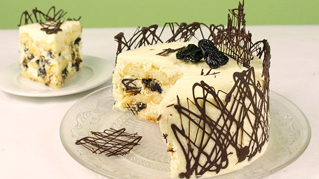Торт «Чернослив в шоколаде» — рецепт с фото пошагово