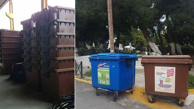 Коричневые мусоросборники появятся на улицах Афин