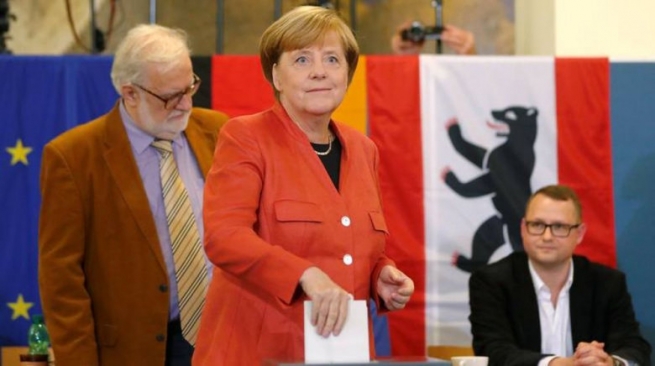 Победа Меркель в своем избирательном округе