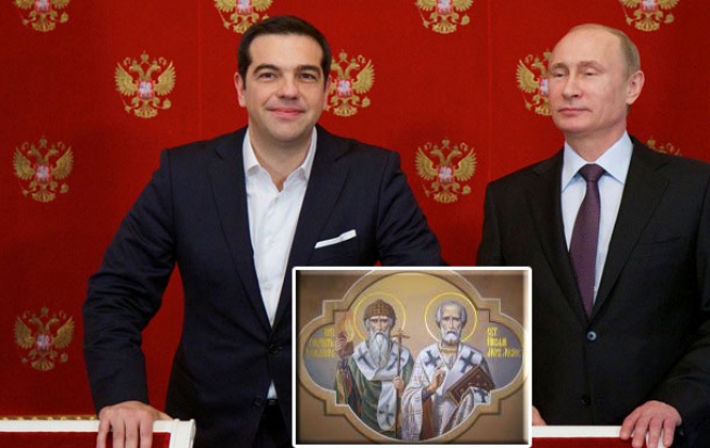 Путин презентовал Ципрасу, украденную нацистами икону