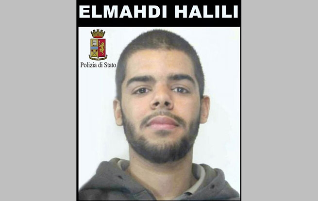 Эльмахди Халили, террорист марокканского происхождения, которое было арестован в Турине. Фотография, опубликованной итальянской полицией 28 марта 2018 года. Пресс-служба итальянской полиции