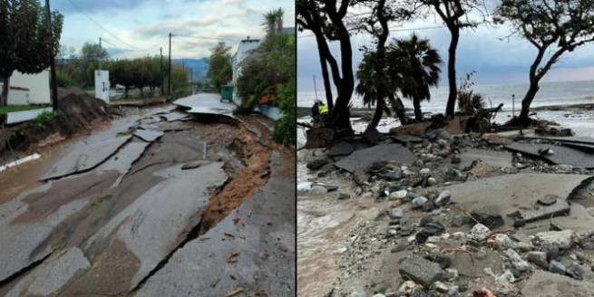 Кошмар на Эвии вернулся: большие бедствия, затопленные дома и разрушенные дороги