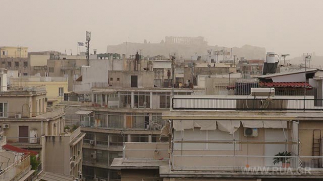 Греция: Африканская пыль вместе с ухудшением погоды