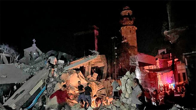18 погибших в результате атаки в греческой церкви Агиос Порфириос в секторе Газа