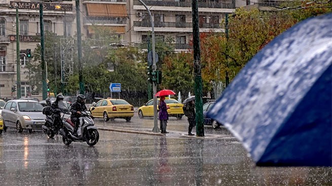 Предупреждение о погоде в Греции: сильные дожди, штормы, ветер