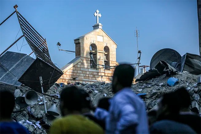 Газа - беспокойство за греков, оказавшихся в монастыре: «Нас весь день обстреливают»