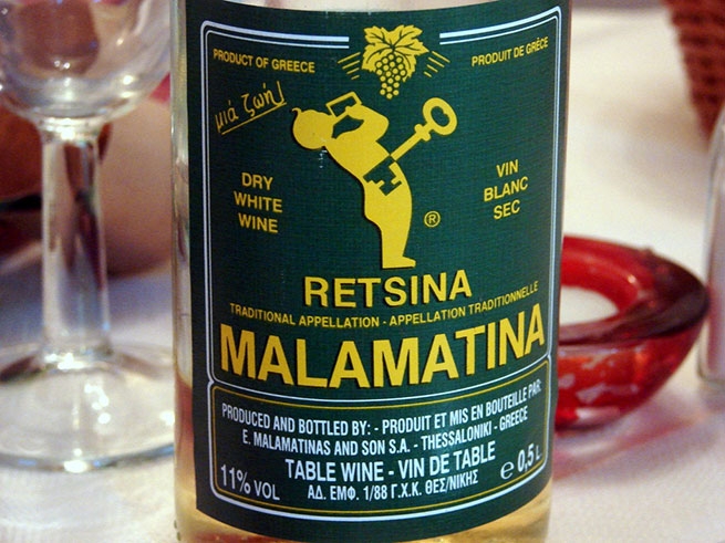 Рецина - оригинальное смоляное греческое вино