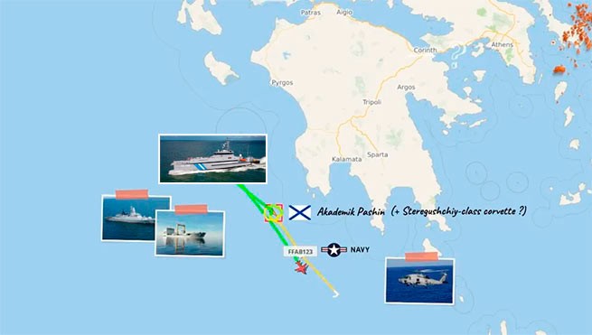 Игры с огнем: греческие катера б/о вышли на перехват российских военных кораблей