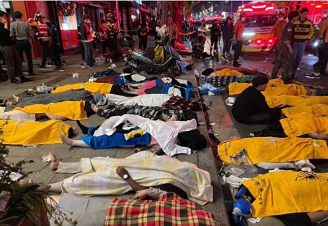 Сеул: вечеринка в честь Хэллоуина превратилась в ночь ужасов — 120 погибших и более 100 раненых