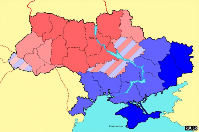 Вполне возможно , что все ограничится переходом под юрисдикцию России областей указанных на карте. 