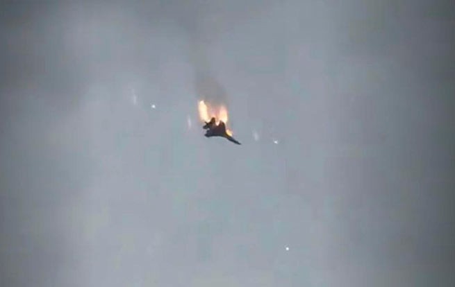 Крушение СУ-35 над Севастополем
