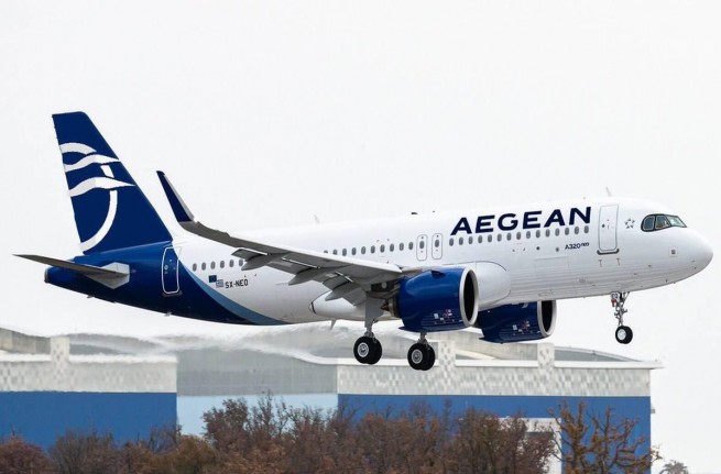 AEGEAN приобрела новенький самолет A321neо