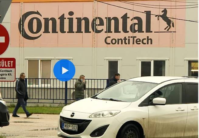 Венгрия: мигранты "вытеснили" местных рабочих на заводе Continental (видео)