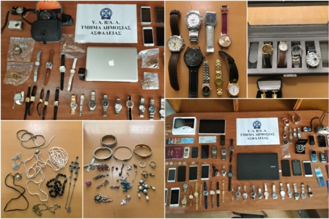 Полиция опубликовала фотографии вещей, украденных грузинскими ворами