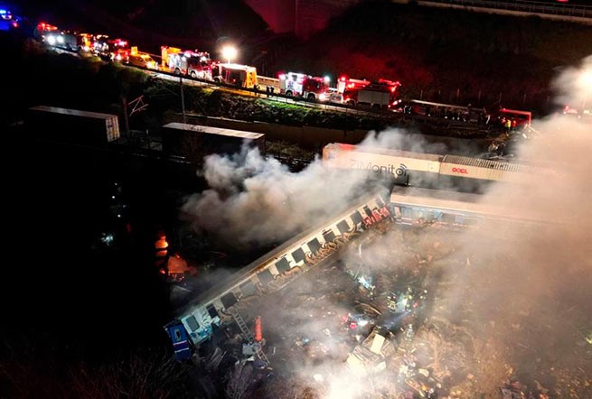 Новое видео из Темпи: «адские» секунды после столкновения поездов