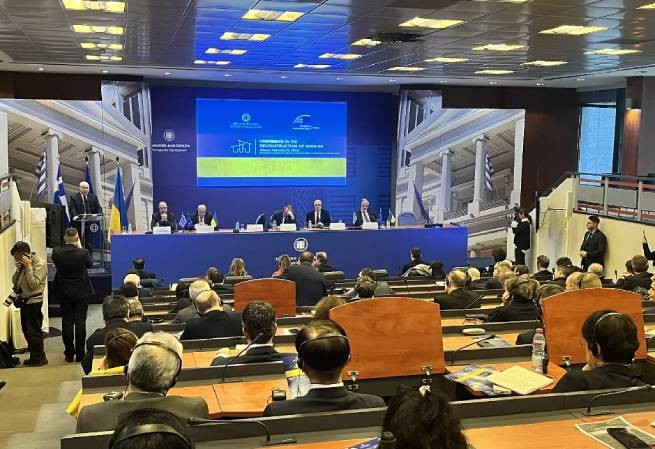 На конференции в Афинах обсуждалось восстановление Украины (видео)