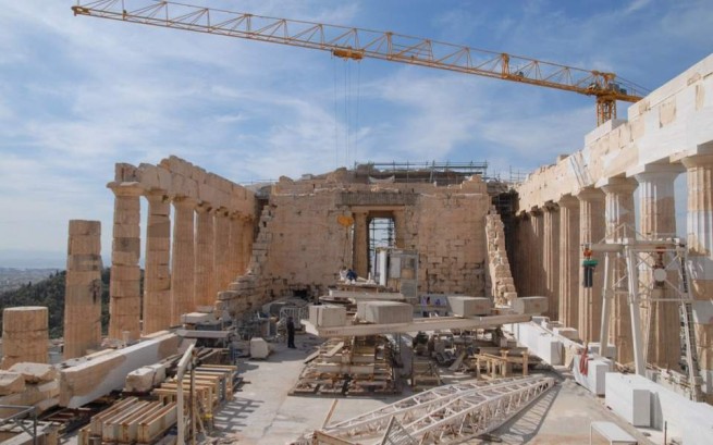 Северную стену Парфенона будут восстанавливать