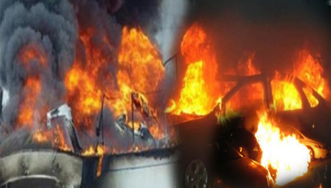 Иммигранты сожгли конфискованые автомобили и лодки