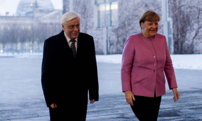Президент Греции Прокопис Павлопулос встретился с канцлером Германии Ангелой Меркель