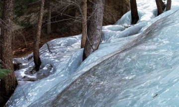 Ксанти: река Козинтос замерзла к Новому году