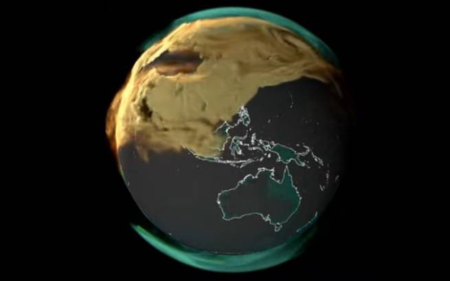 В NASA наглядно продемонстрировали, как мир "задыхается" от выбросов в атмосферу (видео)