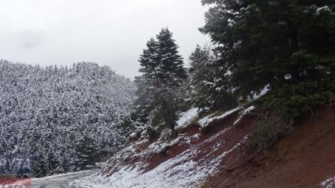 Зима на пороге: первый снег выпал в Греции