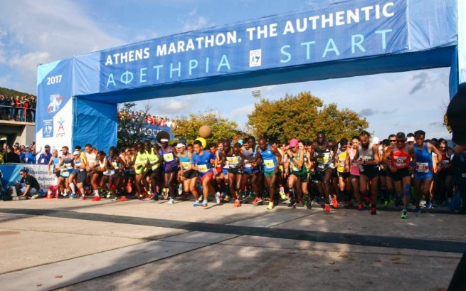 Рекордные число заявок  для участия в марафоне в Афинах