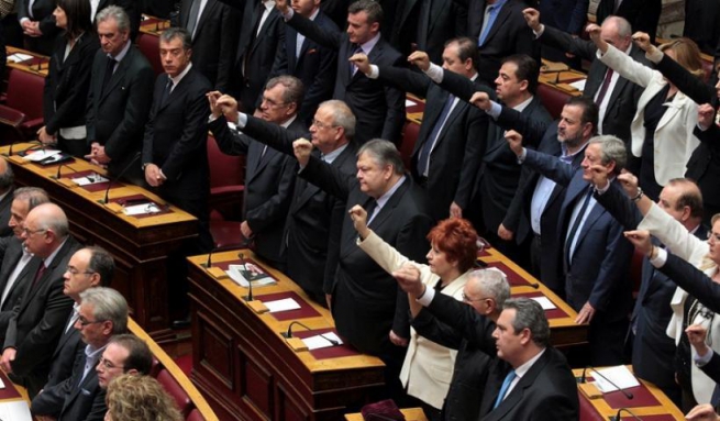 Парламент Греции, 5 февраля 2015 года (фото Пантелис Саитас, ANA-MPA SA)