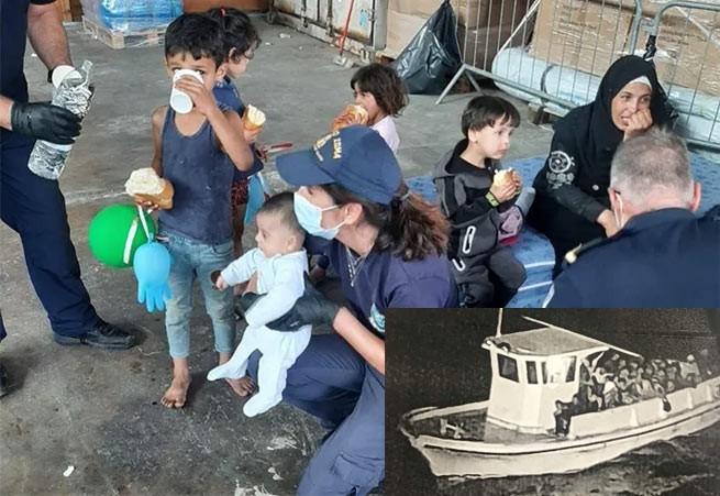 Пилос: 92 мигранта прибыли на деревянной лодке, среди них 37 детей