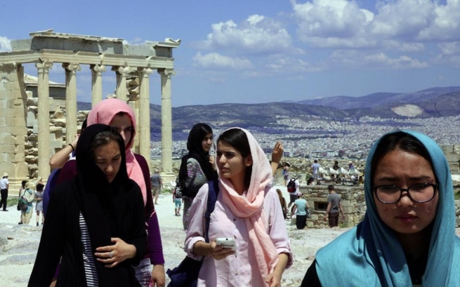 Беженцы посетитили Акрополь