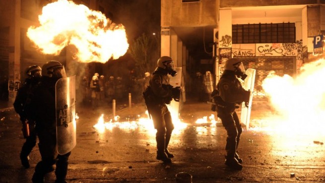 Столкновения полиции и анархистов в Эксархии
