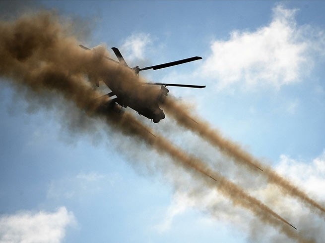 Ukrainian helicopters launched a missile attack on the oil depot in Belgorod