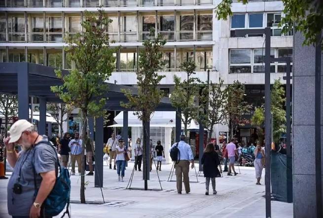 Se completó la reconstrucción de la plaza Syntagma