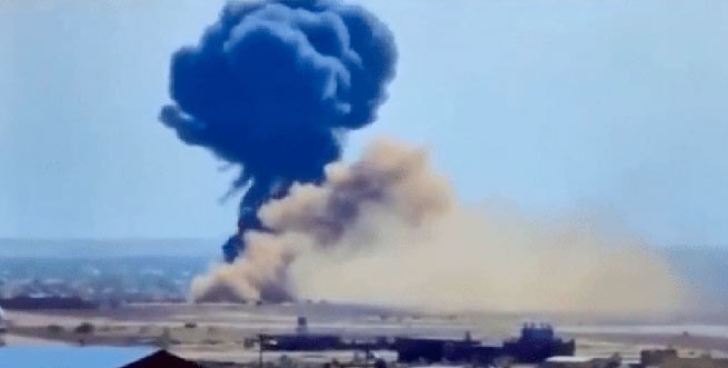 Появилось видео крушения Ил-76, который принадлежал ЧВК "Вагнер"
