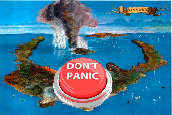 МВД Греции: с вулканом Санторини проблем нет