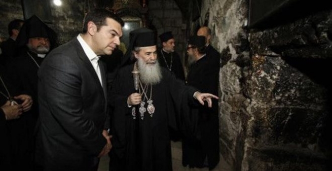 Ципрас принял участие в открытии отреставрированной часовни над Гробом Господним