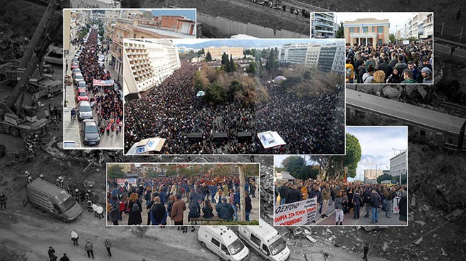 Миллионы греков вышли на митинги протеста, требуя справедливости во имя жертв Темпи