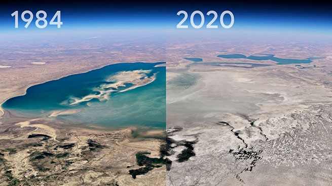 Хотите посмотреть, насколько изменилась наша планета за последние 37 лет?