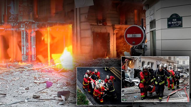 Взрыв в центре Парижа: десятки раненых и убитых