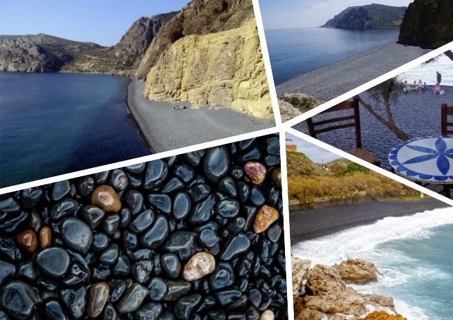 Единственный в мире «Черный»пляж находится в Греции