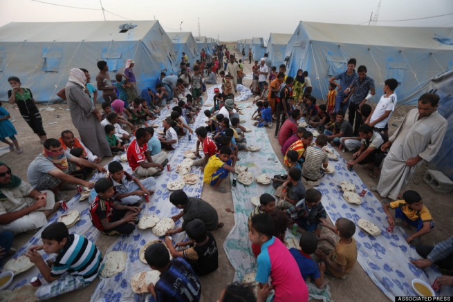 Рамадан в лагере беженцев. Фото 2015 года