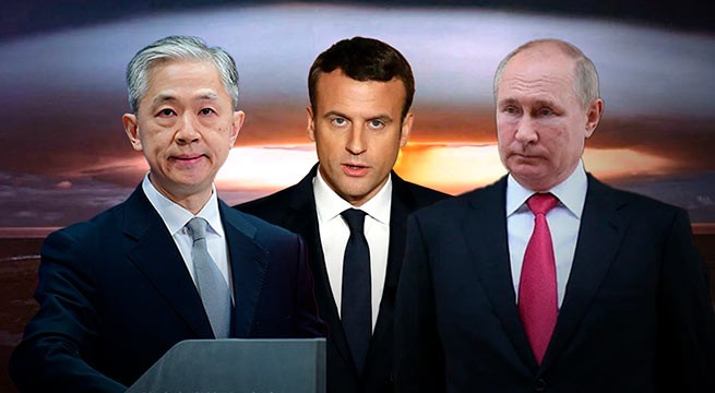 Заявления В.Путина, Э.Макрона и МИД Китая показывают, что возможность ядерной войны резко выросла