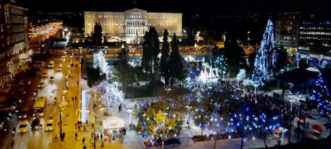 Афины в рейтинге самых популярных мест для проведения новогодних праздников