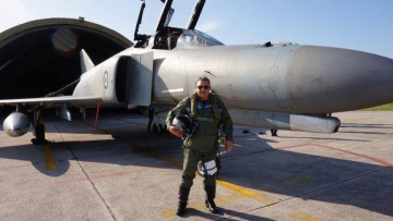Панос Камменос выполнил полет в кабине истребителя F-4E Phantom