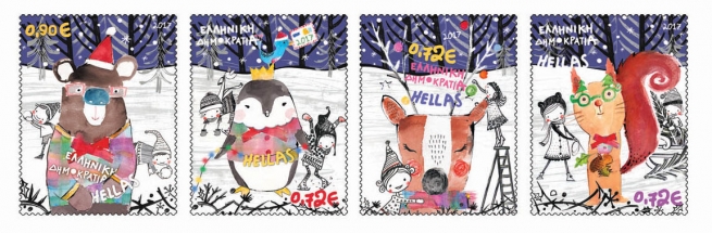 Коллекционные рождественские почтовые марки выпустила ELTA